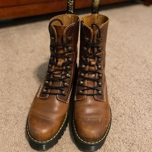 Dr. Martens Leona Women’s Leather Heeled Boots